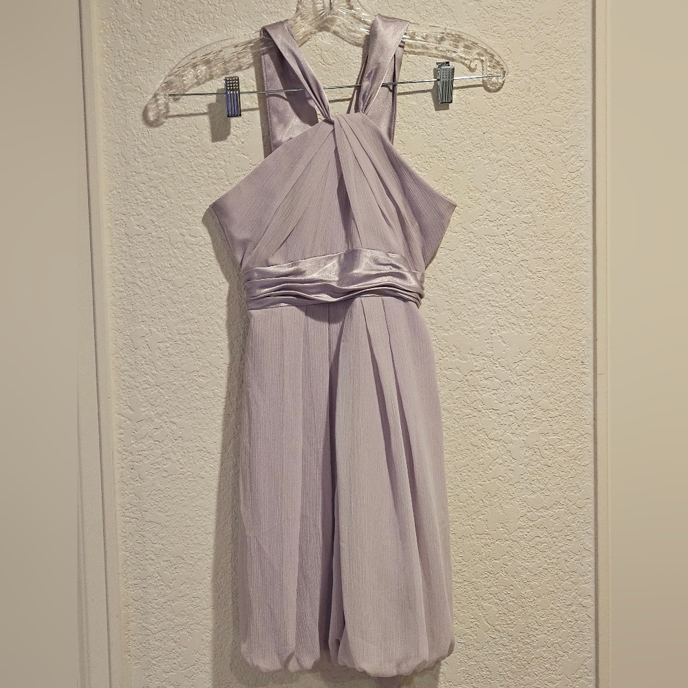 David's Bridal Chiffon Lavender Dress